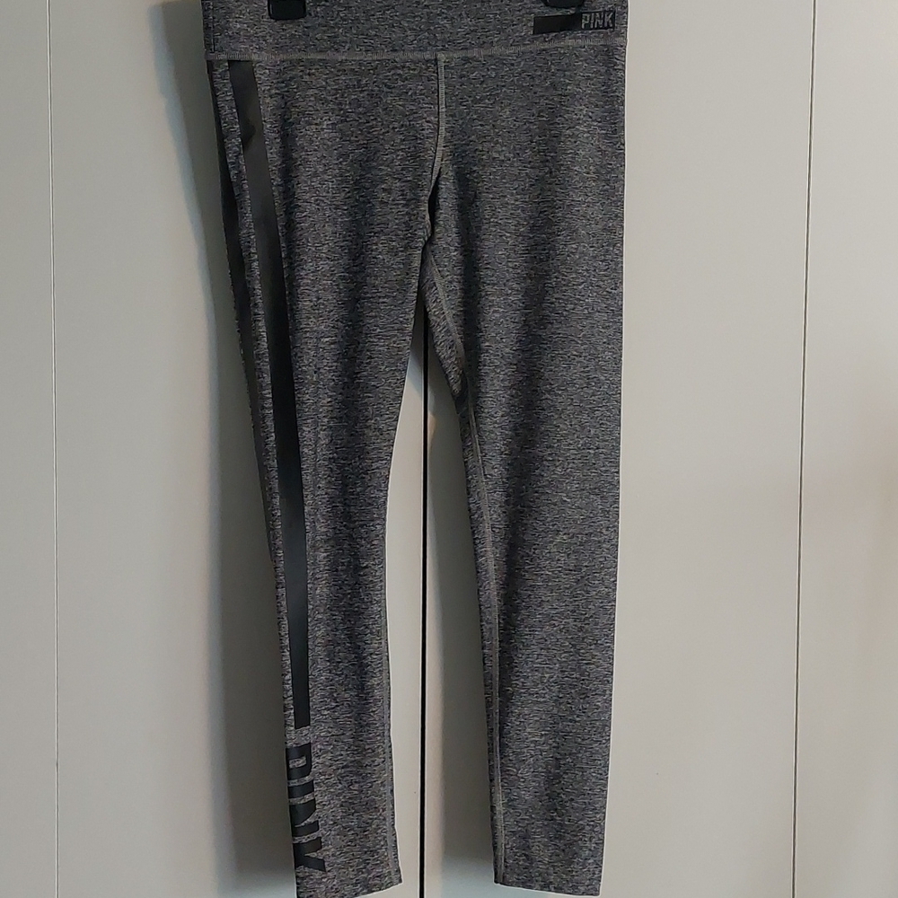 Victoria's Secret PINK Yoga leggings M Gray Black